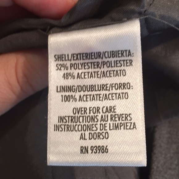 Grey pencil skirt with back pleat - Picture 7 of 7